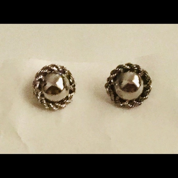 Sterling Silver Handmade Pierced Earrings - Picture 1 of 16